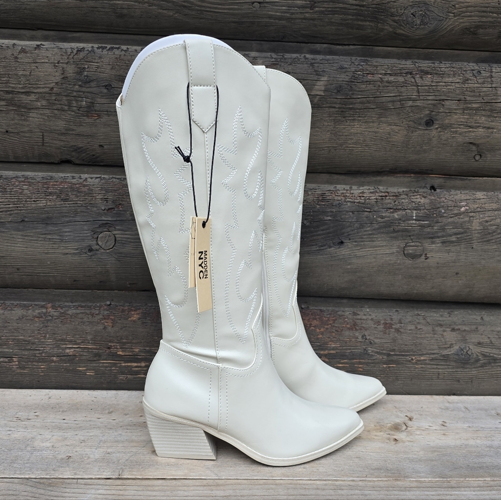 Madden Nyc NEW!! Western, Stitching Detail, Festival Ready, Cowgirl Boots 7M